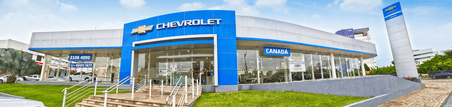 Venda e ofertas de carros novos e seminovos na concessionária Chevrolet Canadá. Peças genuínas GM, acessórios automotivos originais e serviços de manutenção e revisão de veículos.