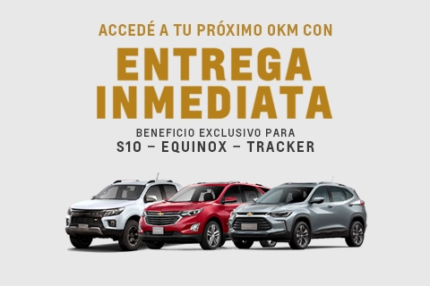 Entrega inmediata en Tracker, Equinox y S10 | Chevrolet Dycar