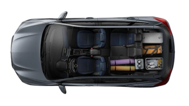 Tracker 2024 carro SUV com amplo espaço interno para seus projetos