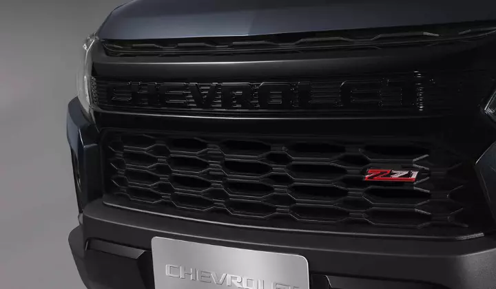Design da grade frontal da nova picape Chevrolet S10 Z71 2022
