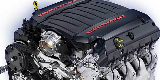 Motor V8 do novo Chevrolet Camaro Cupê SS 2019