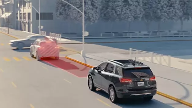 Sistema de Alerta de colisão frontal do SUV Chevrolet Equinox 2022
