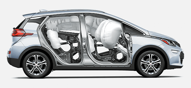 10 Airbags do novo carro elétrico Chevrolet Bolt EV 2020