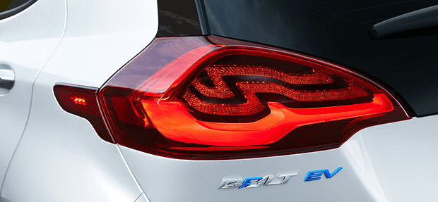 Design exterior do carro elétrico novo Chevrolet Bolt EV 2020