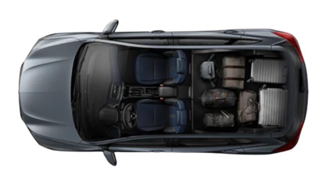 Tracker 2024 carro SUV com amplo espaço interno para as suas viagens