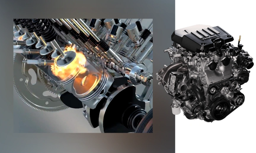 Chevrolet Silverado 4x4 vem com motor V8 5.3L de 360CV, tração 4x4, transmissão automática de 10 velocidades e tecnologia DFM