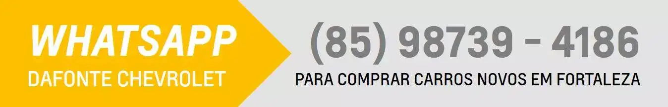 Contato WhatsApp da concessionária Chevrolet Dafonte Ceará.