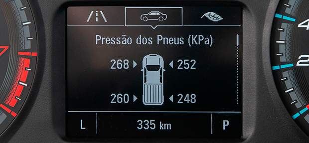 Alerta de pressão de pneus da nova picape 4x4 Chevrolet S10 Cabine Simples 2021