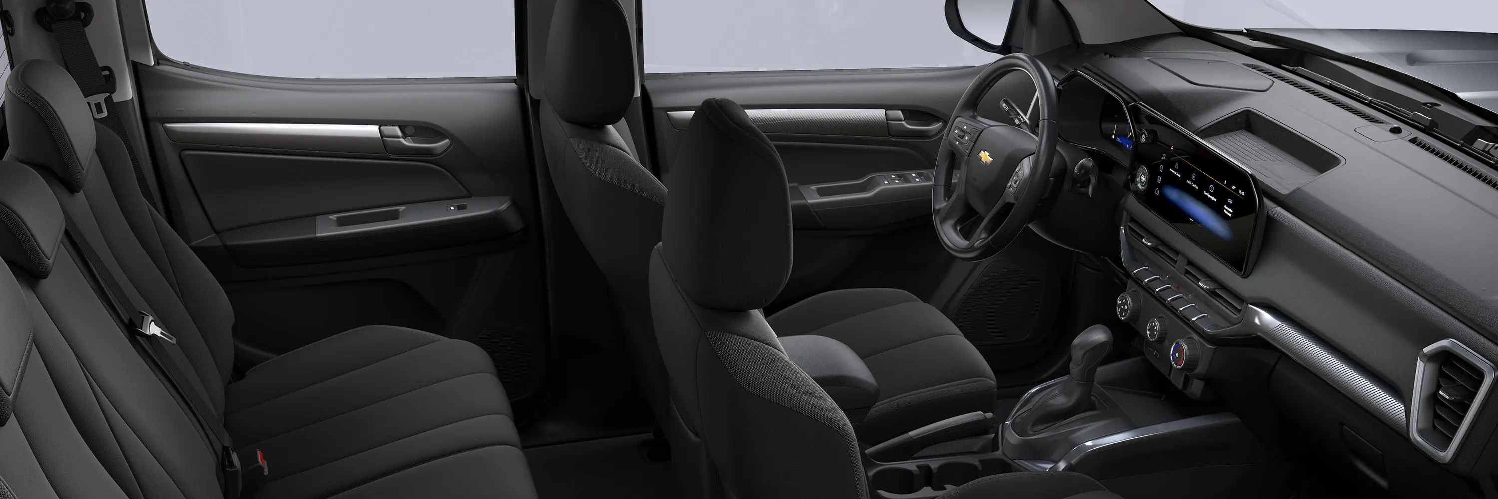 Espaço interior da picape Chevrolet S10 Cabine Dupla WT