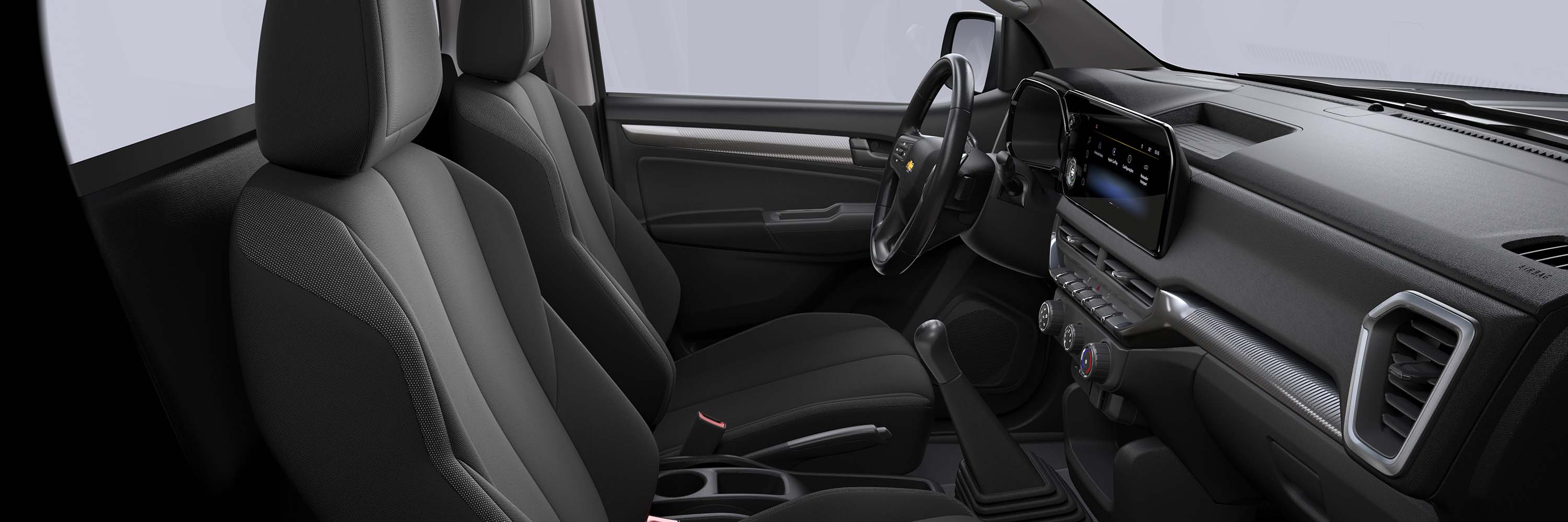 Espaço interior da picape Chevrolet S10 Cabine Simples