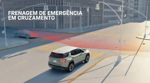 Sistema de Alerta de detecção de pedestres e veículos do SUV Chevrolet Equinox 2025