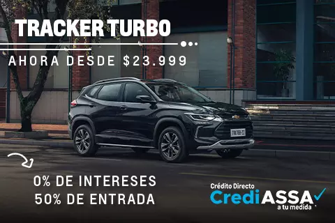 Tracker Turbo - 0% de intereses 50% de entrada Directo CrediASSA
