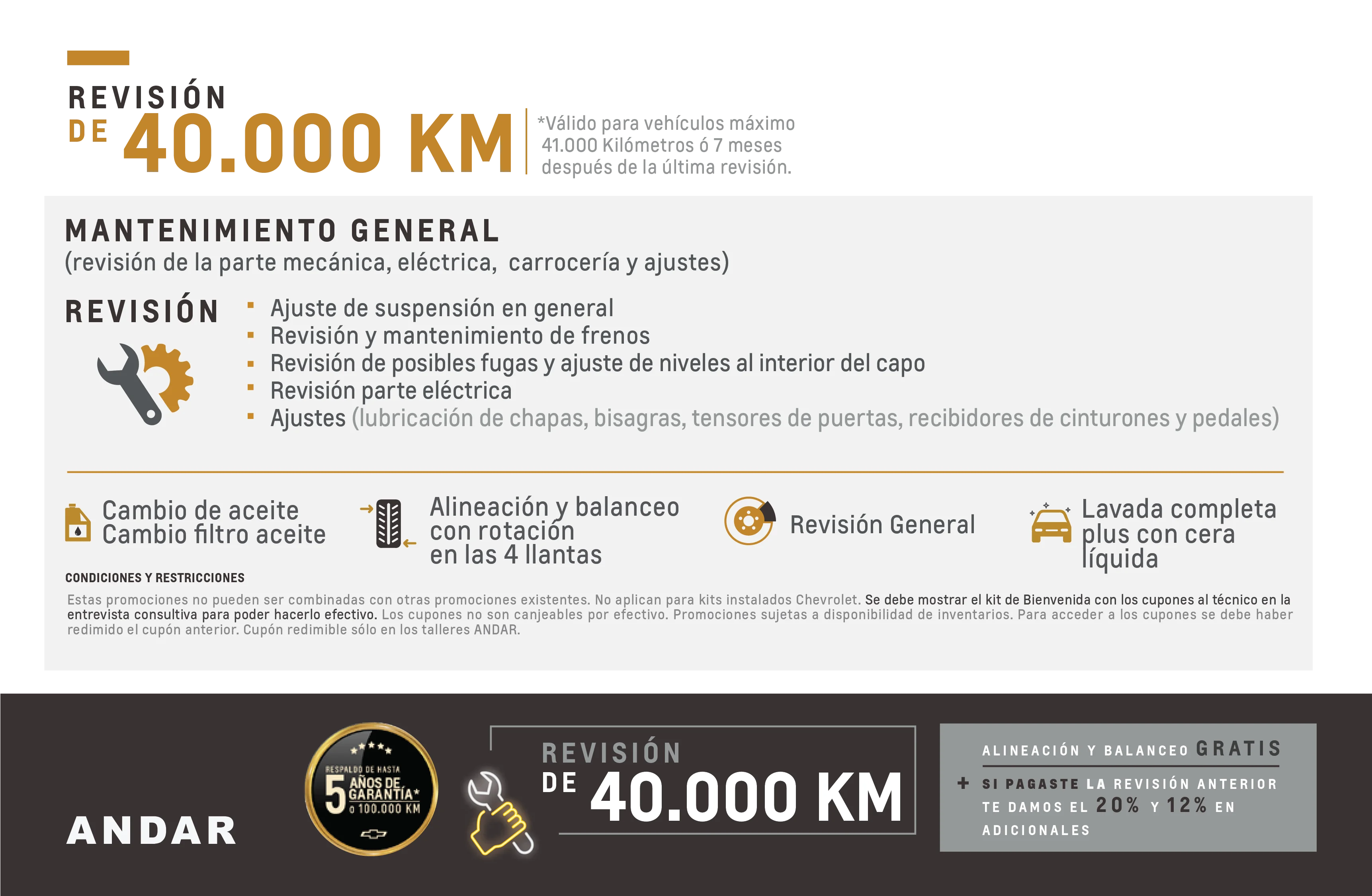 Revision de De 40.000 KM