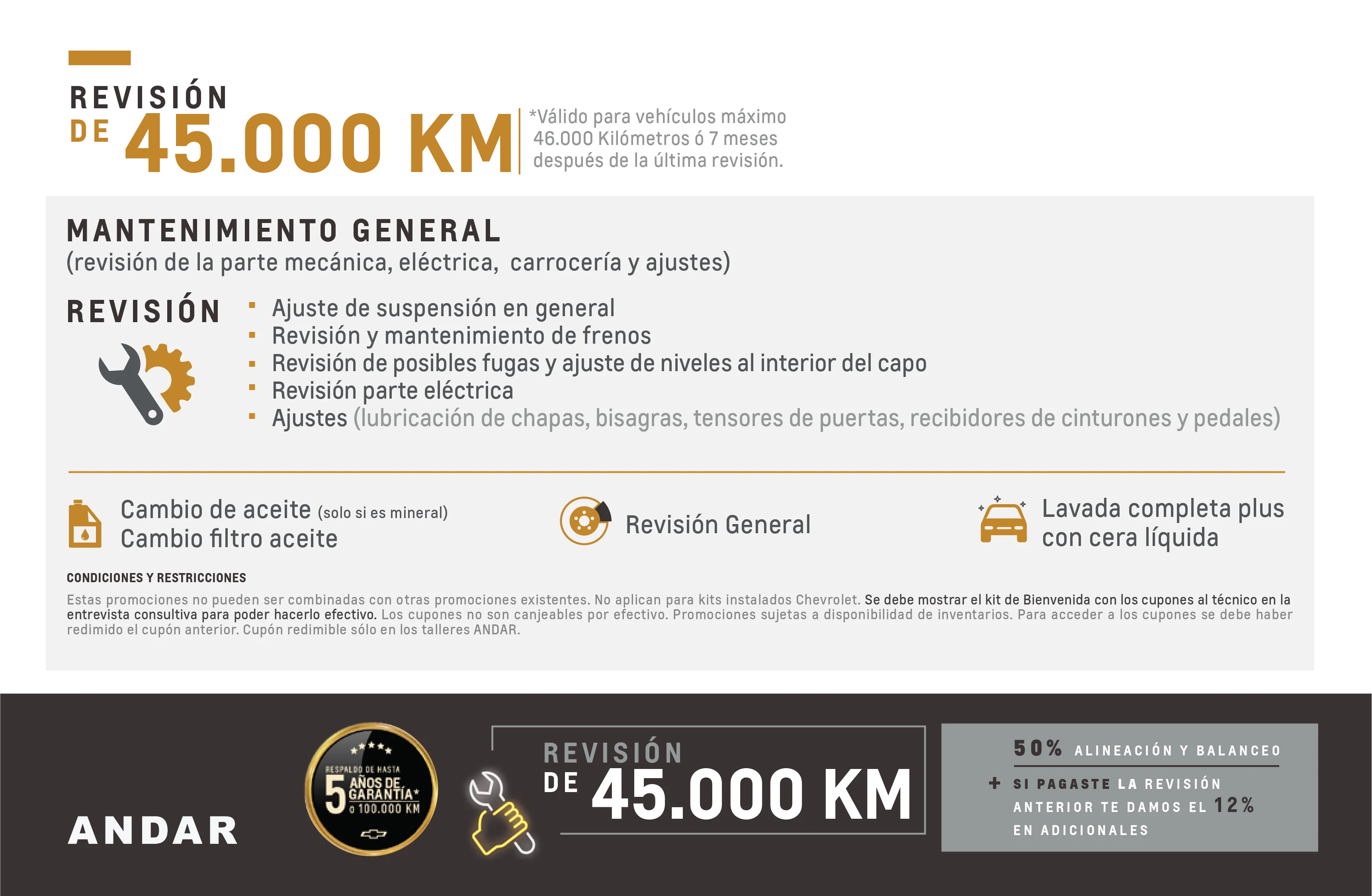 Revision de De 45.000 KM