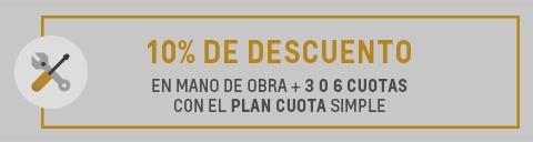 10% de descuento en mano de obra y plan Cuota Simple en Fortecar