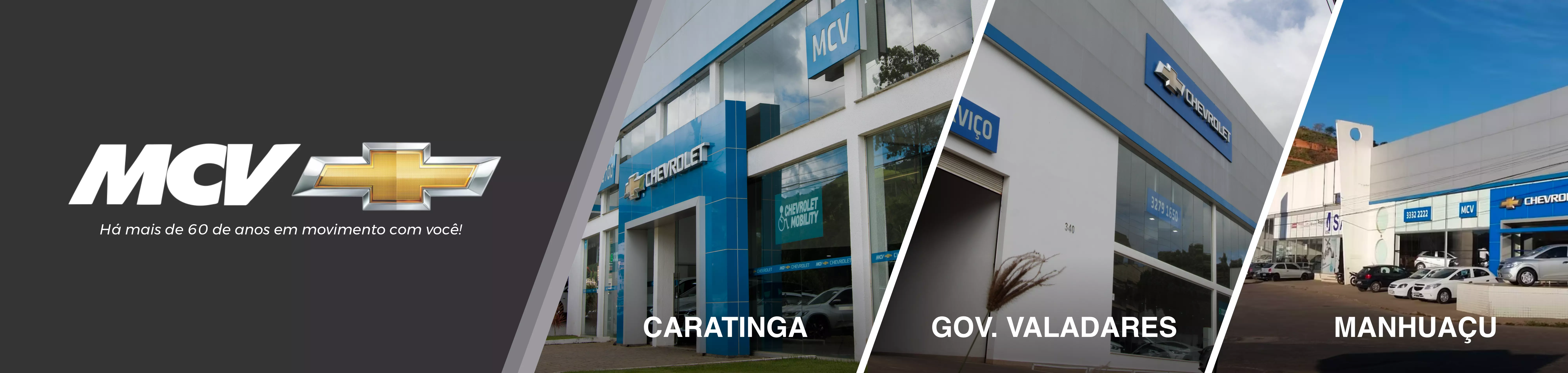 Venda e ofertas de carros novos e seminovos na concessionária Chevrolet MCV Minas Gerais. Peças genuínas GM, acessórios automotivos originais e serviços de manutenção e revisão de veículos.