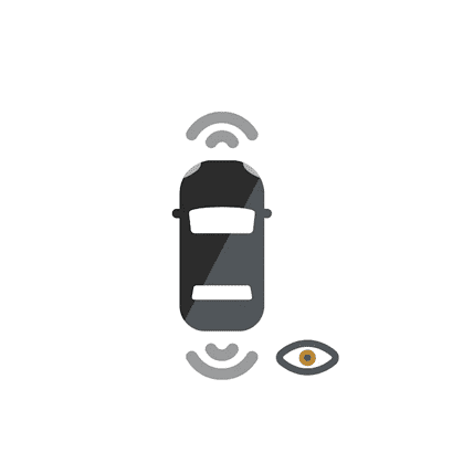 Chevrolet Captiva - Icono de sensores de estacionamiento