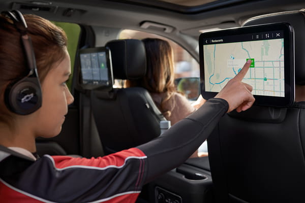 Tecnología Chevrolet Tahoe - Sistema multimedia de asientos traseros