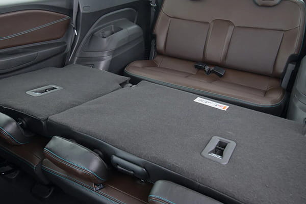 Chevrolet Spin Diseño interior con 3 filas de asientos