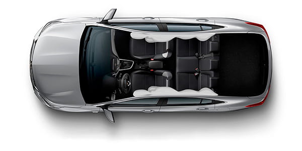 Seguridad Chevrolet Onix Sedán - Airbags cortina