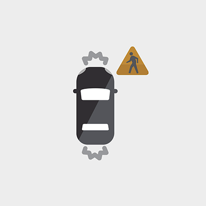Seguridad Chevrolet Tahoe - Icono de detector de peatón