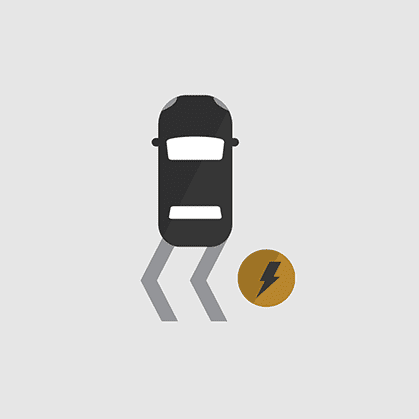 Seguridad Chevrolet Trailblazer - Icono de control de estabilidad