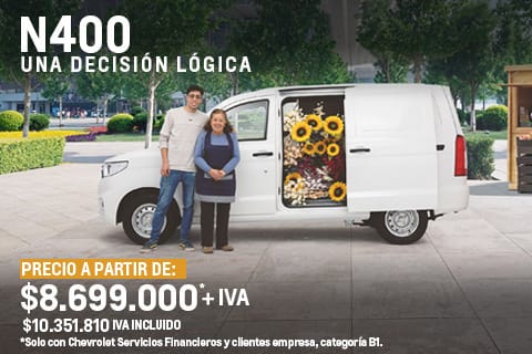 Chevrolet Melhuish - OFERTA EMPRESA - Chevrolet N400 con PRECIO a partir de $8.699.000 + IVA