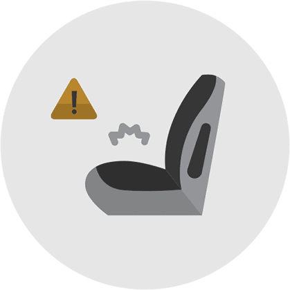 Traverse - Seguridad - Icono de asiento con alerta de seguridad