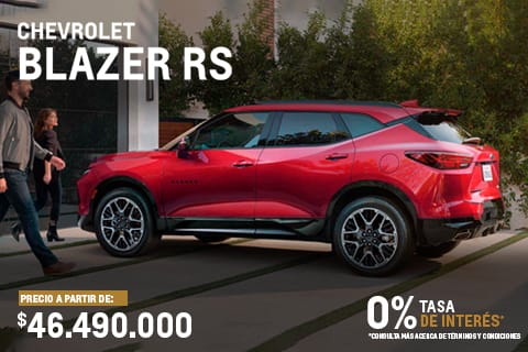 Chevrolet Melhuish - OFERTA BLAZER - 0% Tasa de interés - Precio a partir de: $46.490.000*