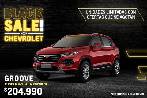 Chevrolet Melhuish - BLACK SALE! - GROOVE - Cuota mensual a partir de: $208.990*.