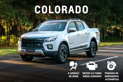 Chevrolet Inalco - Colorado - Con 6 airbags de serie, motor 2.8 turbo diésel duramax, frenado de emergencia automático y más