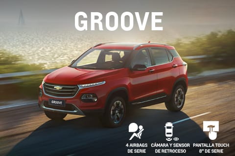 Chevrolet Melhuish - Groove - Con 4 airbags de serie, cámara y sensor de retroceso, pantalla touch 8 pulgadas y más