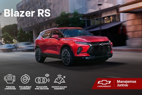 Cotiza en Divemotor tú Chevrolet Blazer RS - potencia y eficiencia, tranquilidad y precision y más