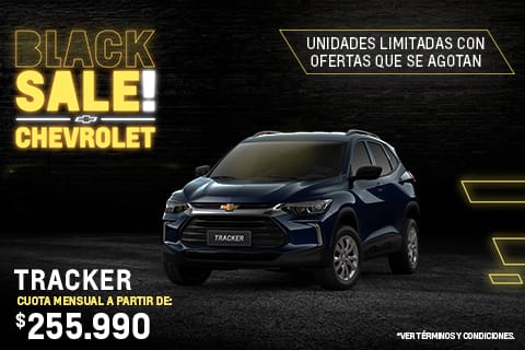 Chevrolet DPP - BLACK SALE! - TRACKER - Cuota mensual a partir de: $260.990*.