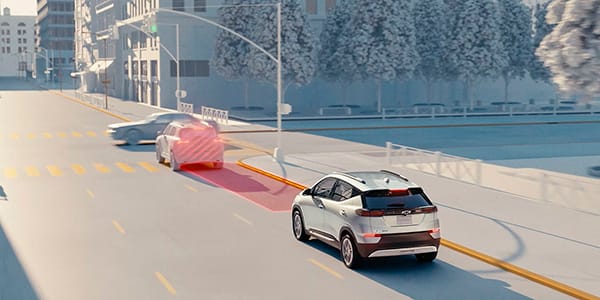 Nuevo Chevrolet BOLT EUV Video de Alerta de colisión frontal y asistente de frenado automático