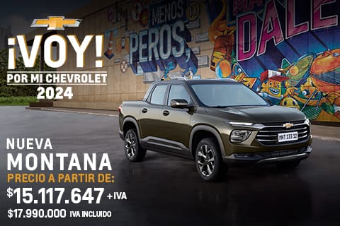 Chevrolet Kovacs - OFERTA - ¡VOY! por mi Chevrolet MONTANA 2024 - Precio a partir de: $15.117.647 + IVA