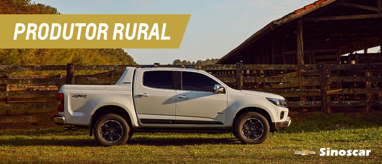 Comprar carros para Produtor Rural com descontos por vendas diretas Chevrolet