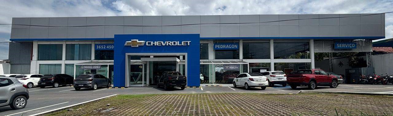 Venda e ofertas de carros novos e seminovos na concessionária Chevrolet Pedragon de Manaus/AM. Peças genuínas GM, acessórios automotivos originais e serviços de manutenção e revisão de veículos.